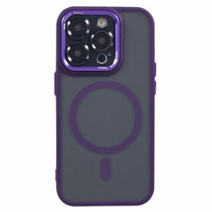 iPhone 13 Pro Max Kuori MagSafe-yhteensopiva TPU+Akryyli - Tumman violetti