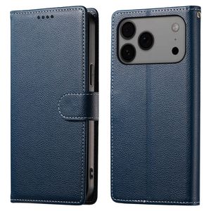 iPhone 18 Pro Max/17 Pro Max lommebokdeksel – mørkeblå