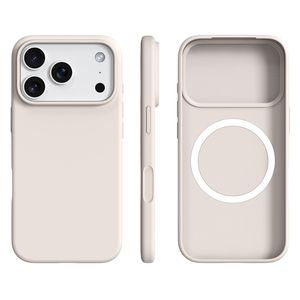iPhone 18 Pro Max/17 Pro Max MagSafe Skal i silikon - Vit