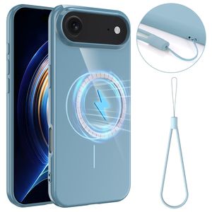iPhone 17 Air MagSafe-kompatibelt Skal med Bärrem - Blå