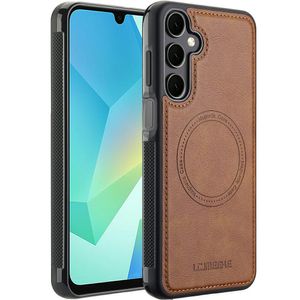 LC.IMEEKE Samsung Galaxy A37 5G MagSafe-kompatibelt deksel PU-lær/TPU – Brun