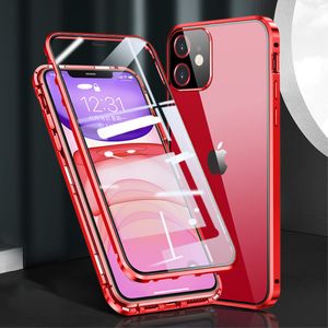 iPhone 12 Mini Case + Built-in Screen Protector - Red
