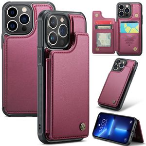 iPhone 13 Pro Lompakkokuori CASEME C22 RFID-estävällä – Punainen