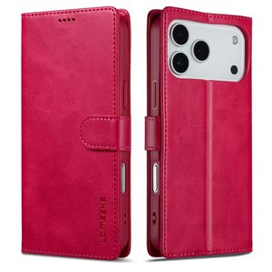 LC.IMEEKE iPhone 17 Pro Pung-cover med Stander - Lyserød