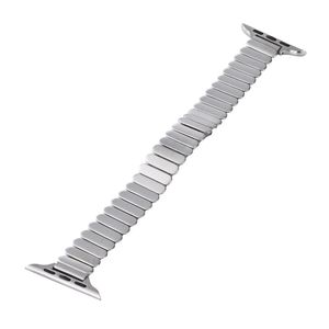 Apple Watch 42/41/40/38mm Klockarband Rostfritt Stål Fjärilsspänne - Silver