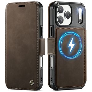 CASEME 053 iPhone 17 Pro Max Lommeboketui MagSafe RFID Blokkerende  - Brun
