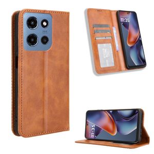 Motorola Moto G (2025) Plånboksfodral - Brun