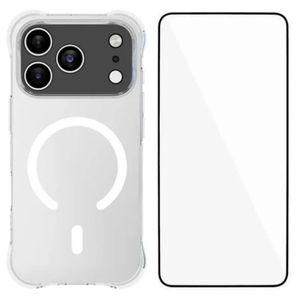 iPhone 18 Pro Max MagSafe Skal med Skärmskydd - Transparent