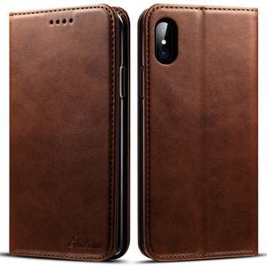 SUTENI iPhone X/XS Plånboksfodral med Stativ – Brun