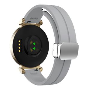 Garmin Lily 2 klokkerem i silikon med magnetisk spenne – lysegrå