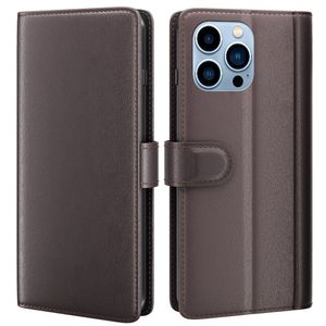 iPhone 14 Pro Max Wallet Cover - Brown