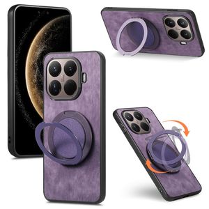 Xiaomi 17T Pro Skal i PU-läder med ringstativ - Lila