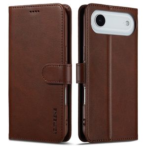 LC.IMEEKE iPhone Air Lompakkokotelo jalustalla - Ruskea