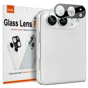 IMAK iPhone Fold Linssinsuoja Karkaistu Lasi + Akryylisuoja - Musta