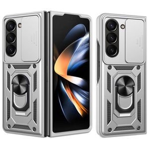 Samsung Galaxy Z Fold7 5G Skal med ringhållare - Silver