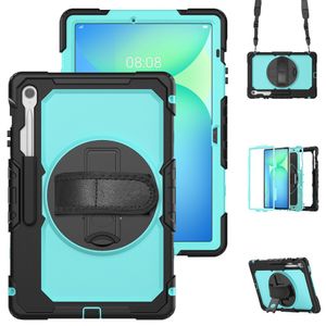 Samsung Galaxy Tab S10 FE Plus Case with Shoulder Strap - Blue