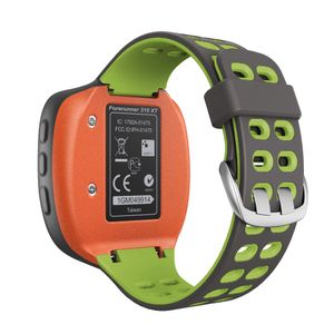 Garmin Forerunner 310XT Watch Strap Silicone – Dark Grey/Green