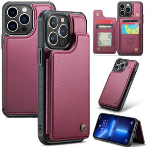 iPhone 13 Pro Max CASEME C22 Lompakkokuori RFID-estävä - Punainen