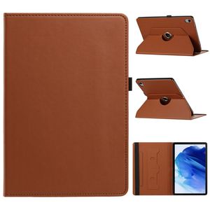 Samsung Galaxy Tab S12 Plus Fodral med Roterbart Stativ - Brun