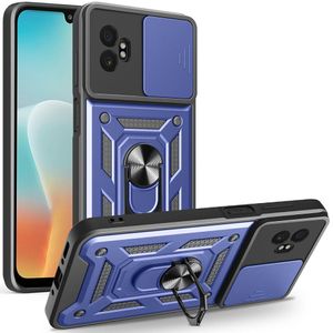 Samsung Galaxy XCover7 Pro deksel med ringholder – blå
