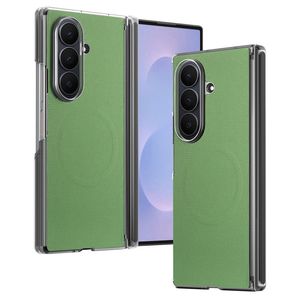 Samsung Galaxy Z Fold8 Ultra MagSafe Kuori PU-nahkaa - Vihreä