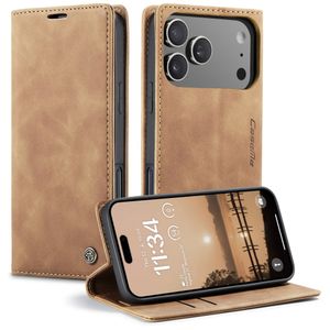 CASEME iPhone 17 Pro Lompakkokotelo Korttipaikka - Ruskea