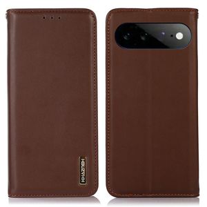 KHAZNEH Google Pixel 11 Pro XL Lommeboketui Ekte Skinn - Brun