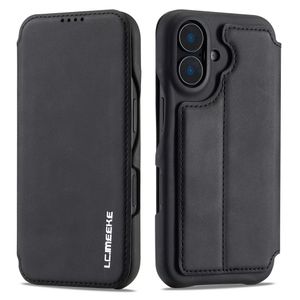 LC.IMEEKE iPhone 16 Cover with Stand - Black