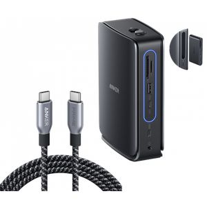 Anker 13-in-1 Monitoimikeskitin USB-C-kaapelilla - Harmaa