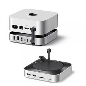 Ugreen monitoiminen keskitin CM841A Mac Mini M4/Pro:lle, 10in1 - harmaa