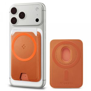 Spigen Valentinus MagFit+ magnetisk plånbok – orange