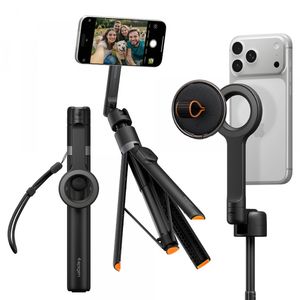 Spigen S582W Bluetooth Selfiepinne & Tripod 165cm – Svart