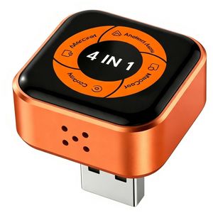 Carlinkit Mini Ultra6 trådløs Carplay / Android Auto-adapter – svart/oransje